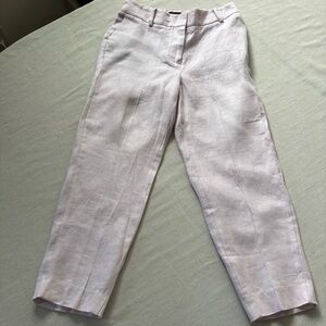 Talbots 100% Linen Light Pink Pants Women’s 2P Petite Summer Casual